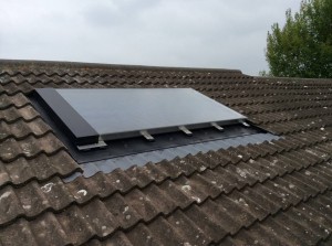 Alpha in roof solar panel.